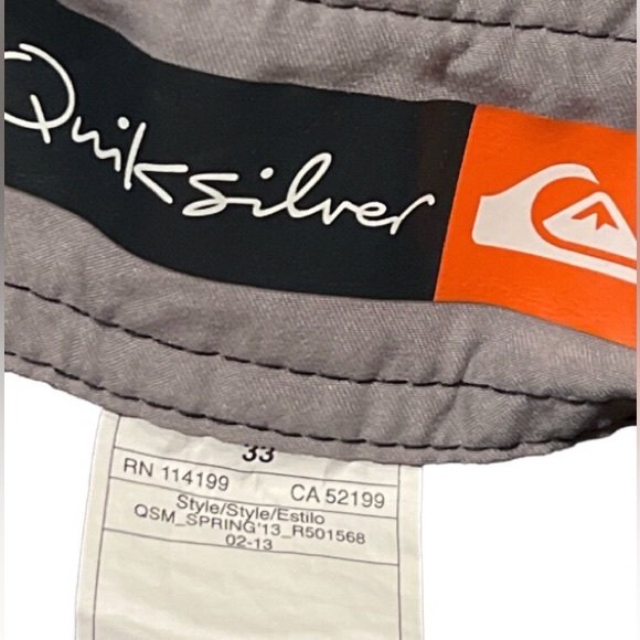Quiksilver Black Boardshorts Mens Size 33 - Picture 4 of 5
